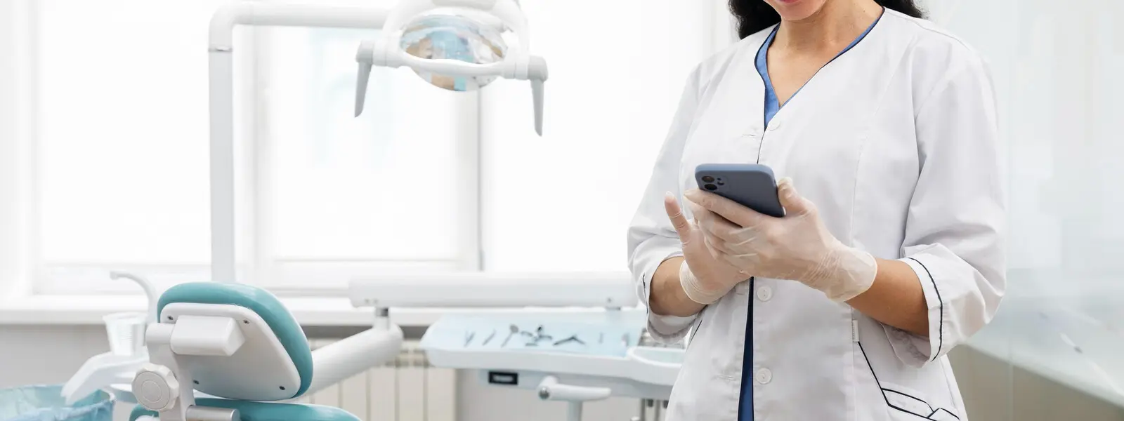 Recepción de Planident, consultorio dental en Lince